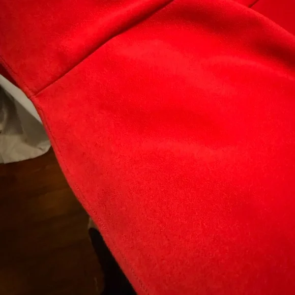 LAUREN by Ralph Lauren Elegant Red Off-Shoulder Evening Gown size 18 - Picture 3 of 9